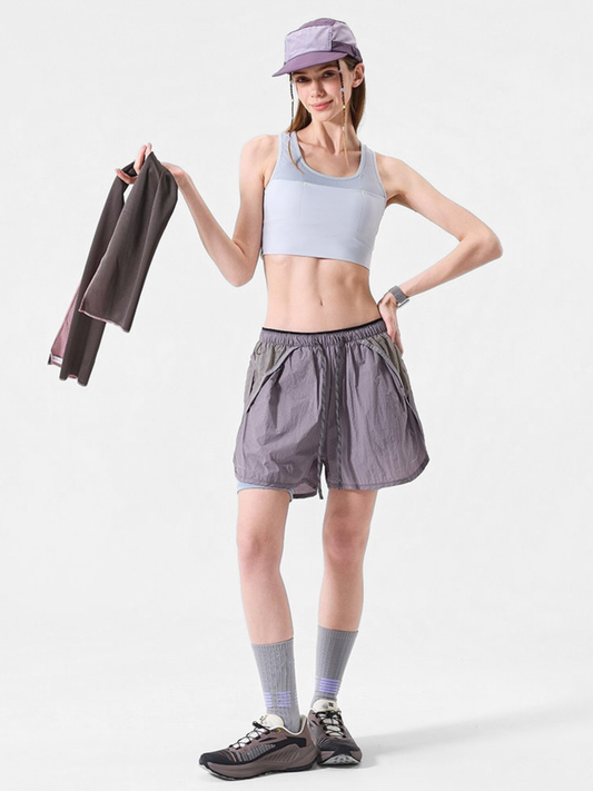 TrailSit - Unisex Quick-Dry 2-in-1 Active Shorts