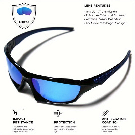 Polarized UV400 Sports Sunglasses – Unisex Outdoor & Driving Eyewear