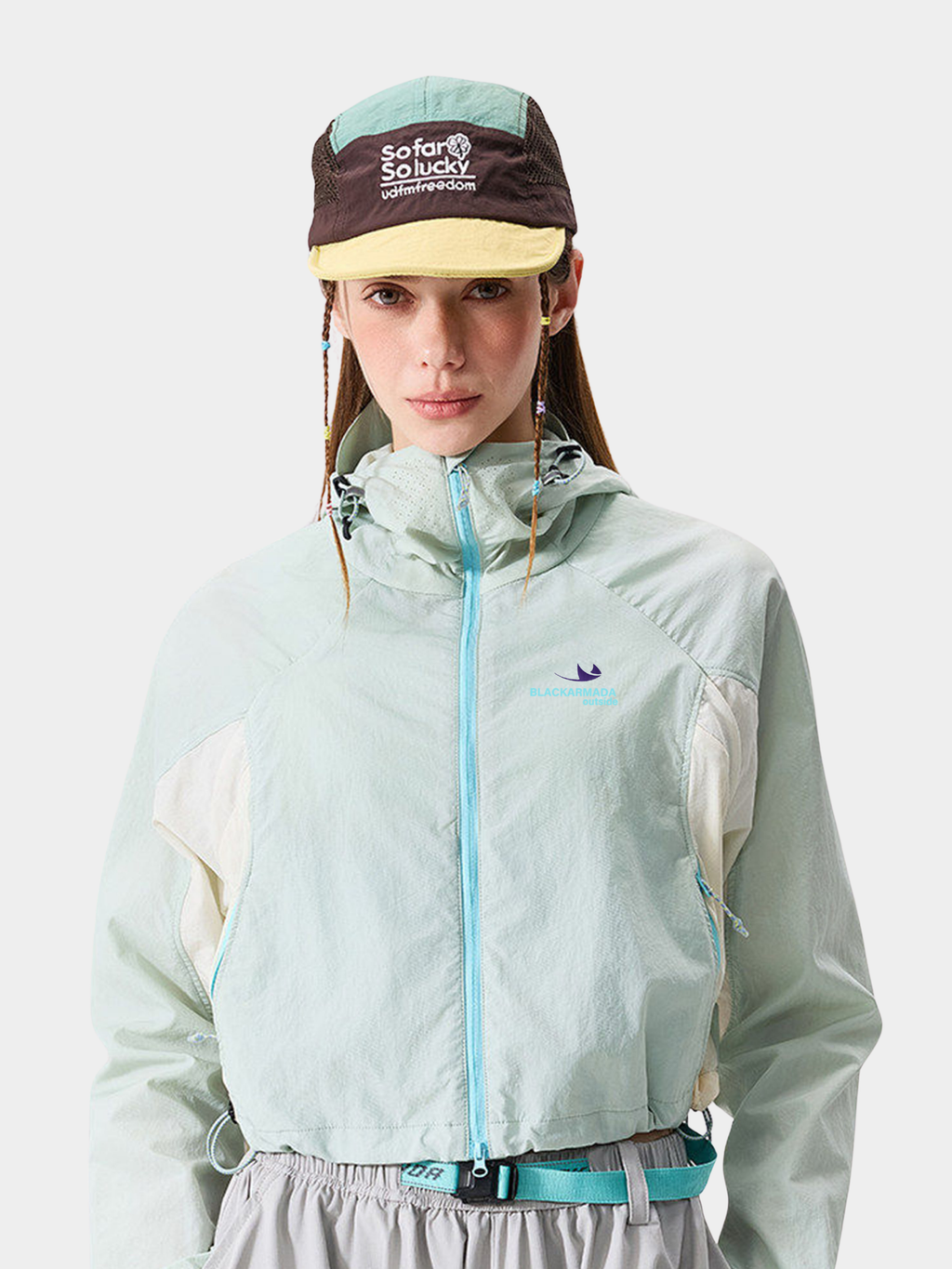 Resonance - Women's Water-Repellent Colorblock Cropped Jacket