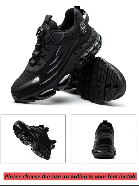 Men's Safety Shoes, Lightweight Breathable Anti-Smash Work Shoes