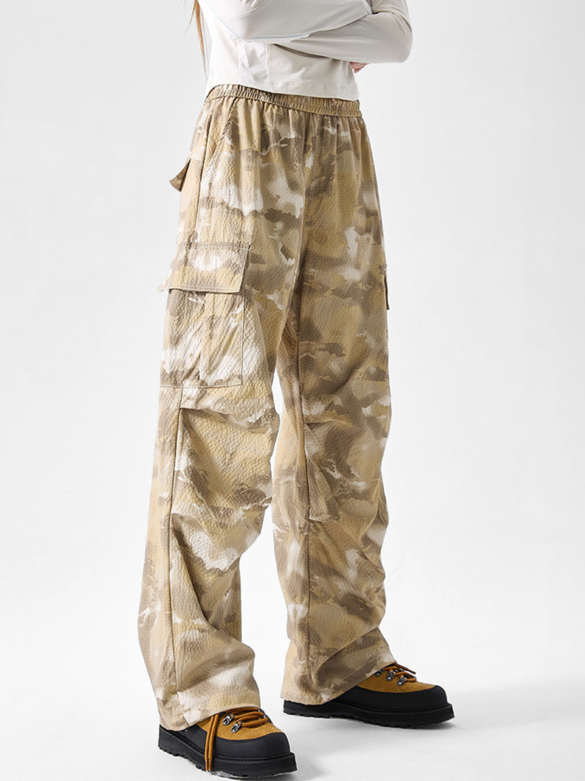 OwlCliff - Unisex Triple-Protection Water-Repellent Camo Cargo Pants