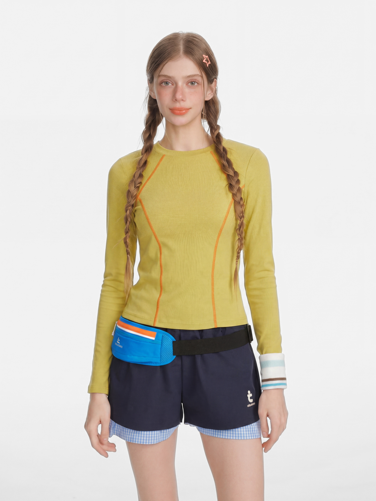 Darkrun - Women's Slim Fit Cropped Long Sleeve T-Shirt