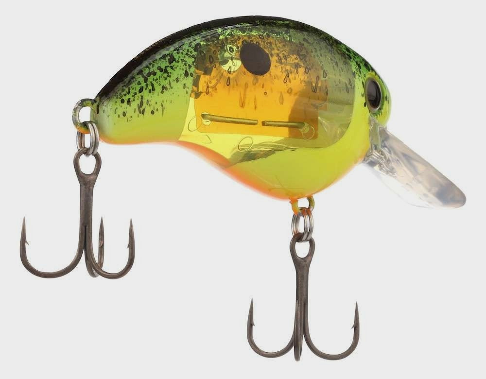 World Rush Square Bill Crankbait - Green Chart Splatter