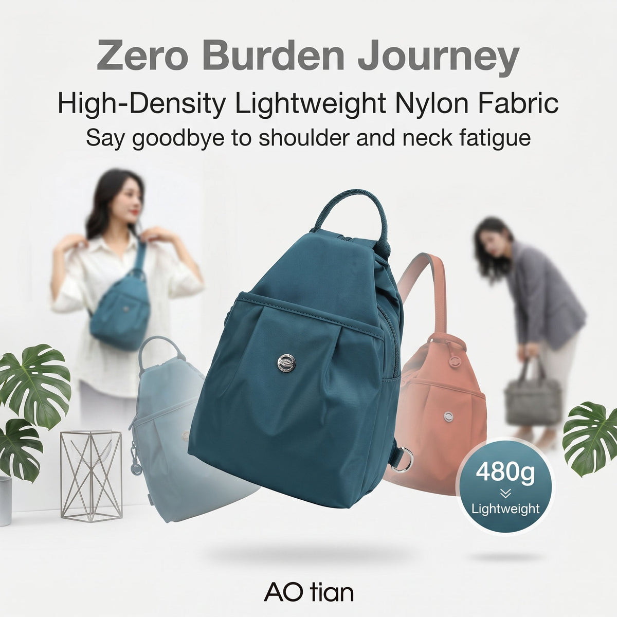 Multi-Way Convertible Backpack Sling Bag - Water-Resistant & iPad Friendly