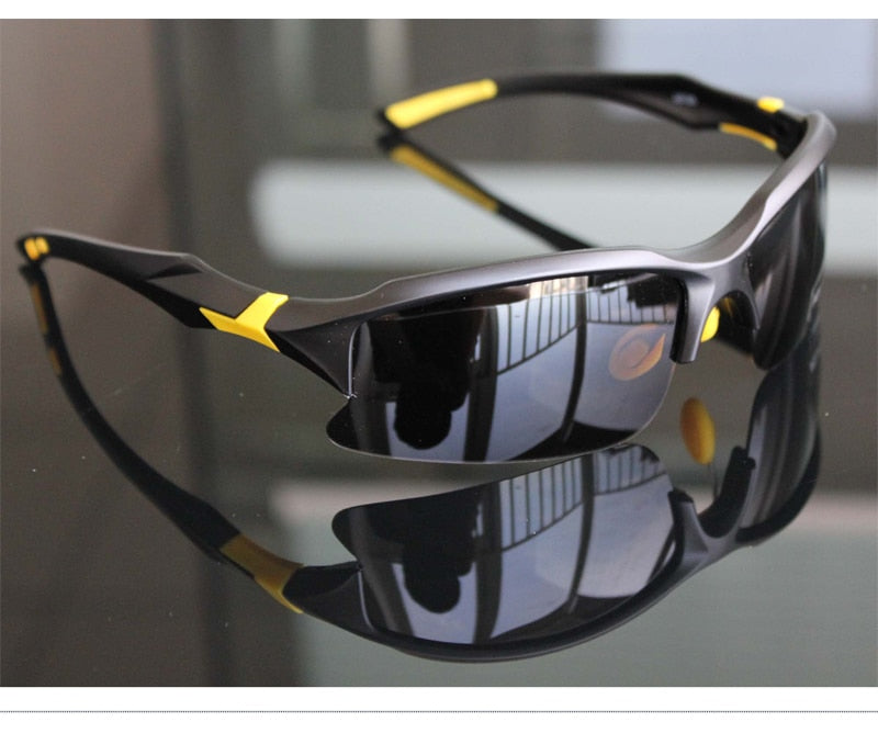 Velo-Pro "Wasp" | Aerodynamic Wrap-Around Polarized Sport Sunglasses