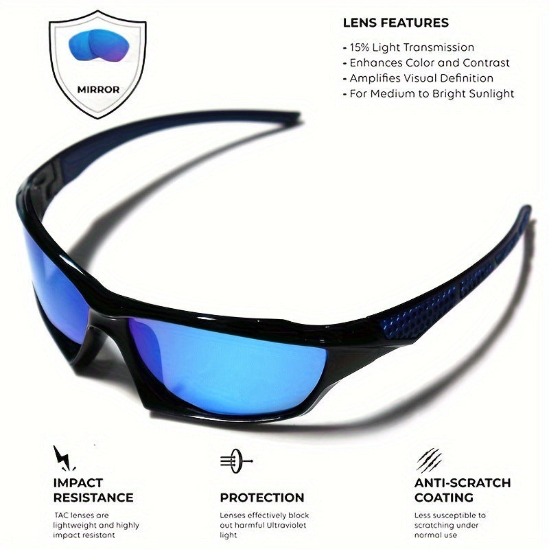 Polarized UV400 Sports Sunglasses – Unisex Outdoor & Driving Eyewear